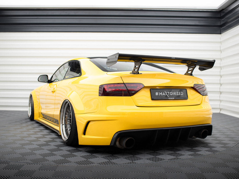 Carbon Spoiler With Internal Brackets Uprights Audi A5 Coupe 8T