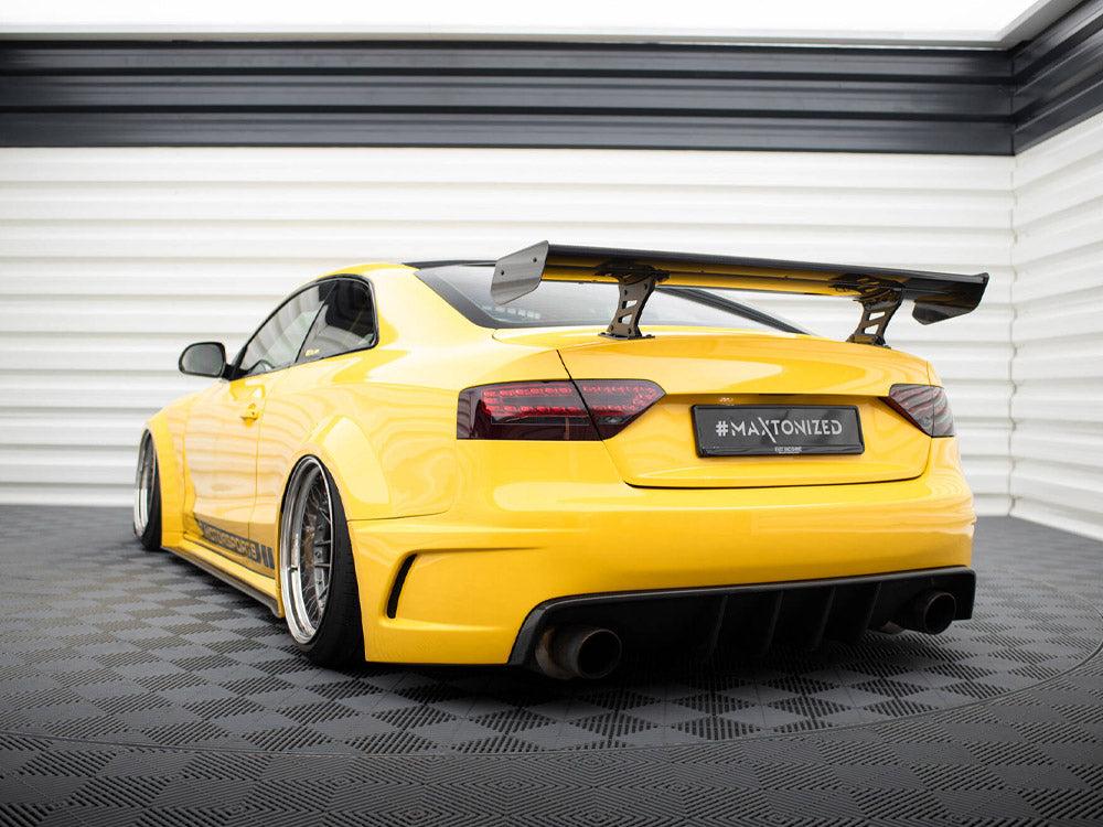 Carbon Spoiler With Internal Brackets Uprights Audi A5 Coupe 8T
