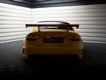 Carbon Spoiler With Internal Brackets Uprights + LED Audi A5 Coupe 8T