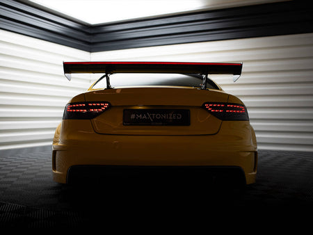 Carbon Spoiler With Internal Brackets Uprights + LED Audi A5 Coupe 8T