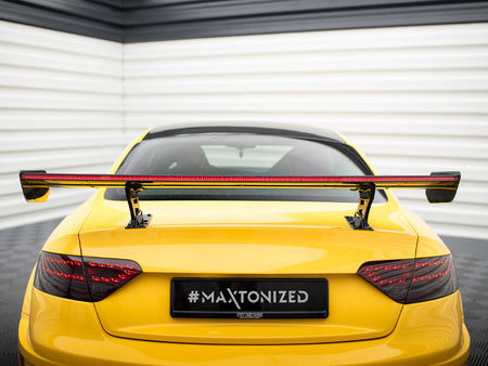 Carbon Spoiler With Internal Brackets Uprights + LED Audi A5 Coupe 8T