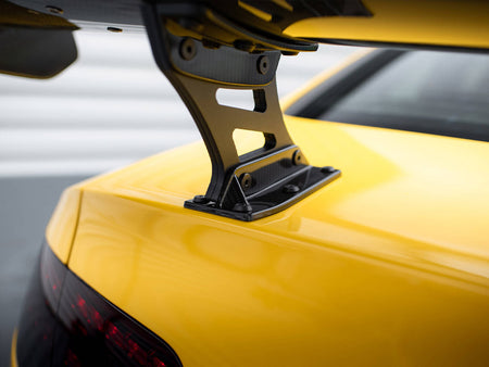 Carbon Spoiler With Internal Brackets Uprights + LED Audi A5 Coupe 8T