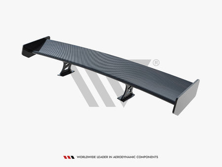 Carbon Spoiler With Internal Brackets Uprights + LED Audi A5 Coupe 8T