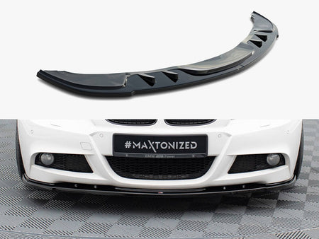 Maxton Design Front Splitter V.1 BMW 3 Sedan / Touring M-Sport E90 / E91 Facelift - BM-3-91F-MPACK-FD1G - Image 1