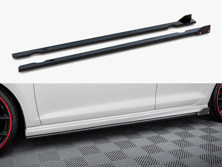 Maxton Design Side Skirts Diffusers V.3 + Flaps Volkswagen Golf R / R-Line Mk7 - VW-GO-7-R-SD3G+SF1B - Image 1