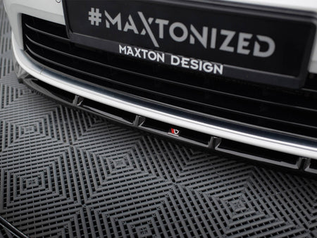 Maxton Design Front Splitter V.5 + Flaps Volkswagen Golf R / R-Line Mk7 - VW-GO-7-R-FD5G+FSF1B - Image 4