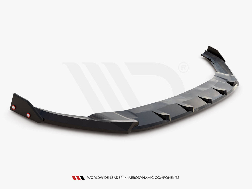Maxton Design Front Splitter V.5 + Flaps Volkswagen Golf R / R-Line Mk7 - VW-GO-7-R-FD5G+FSF1B - Image 6