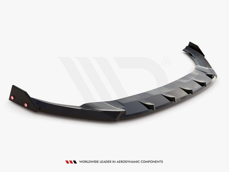 Maxton Design Front Splitter V.5 + Flaps Volkswagen Golf R / R-Line Mk7 - VW-GO-7-R-FD5G+FSF1B - Image 6