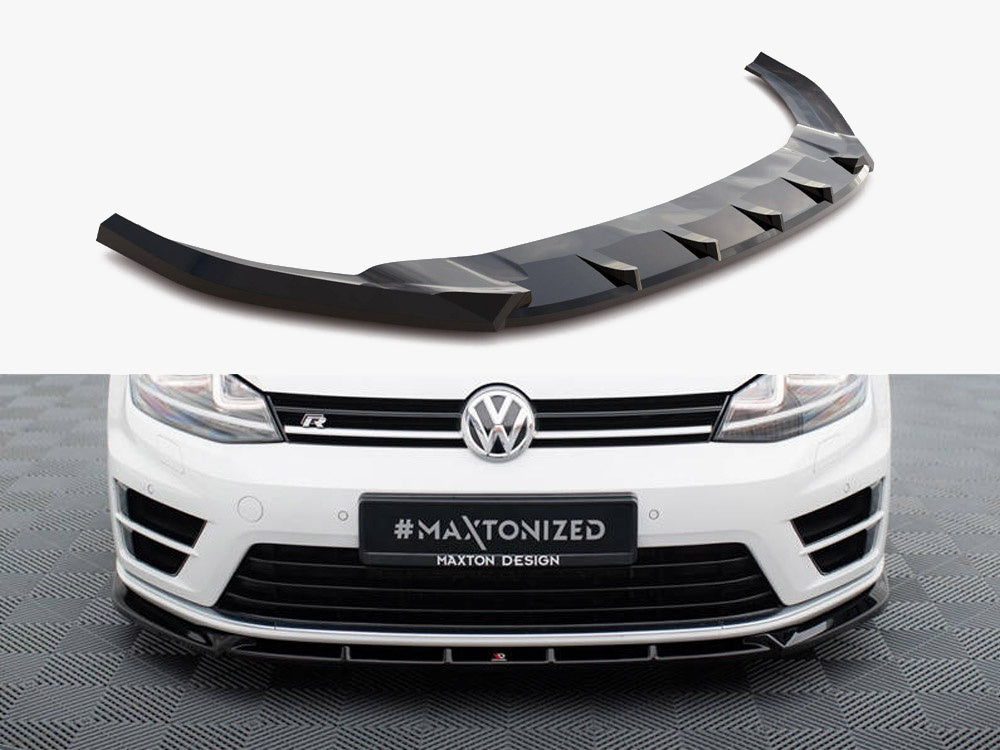 Maxton Design Front Splitter V.5 Volkswagen Golf R / R-Line Mk7 - VW-GO-7-R-FD5G - Image 1