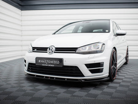Maxton Design Front Splitter V.5 Volkswagen Golf R / R-Line Mk7 - VW-GO-7-R-FD5G - Image 2