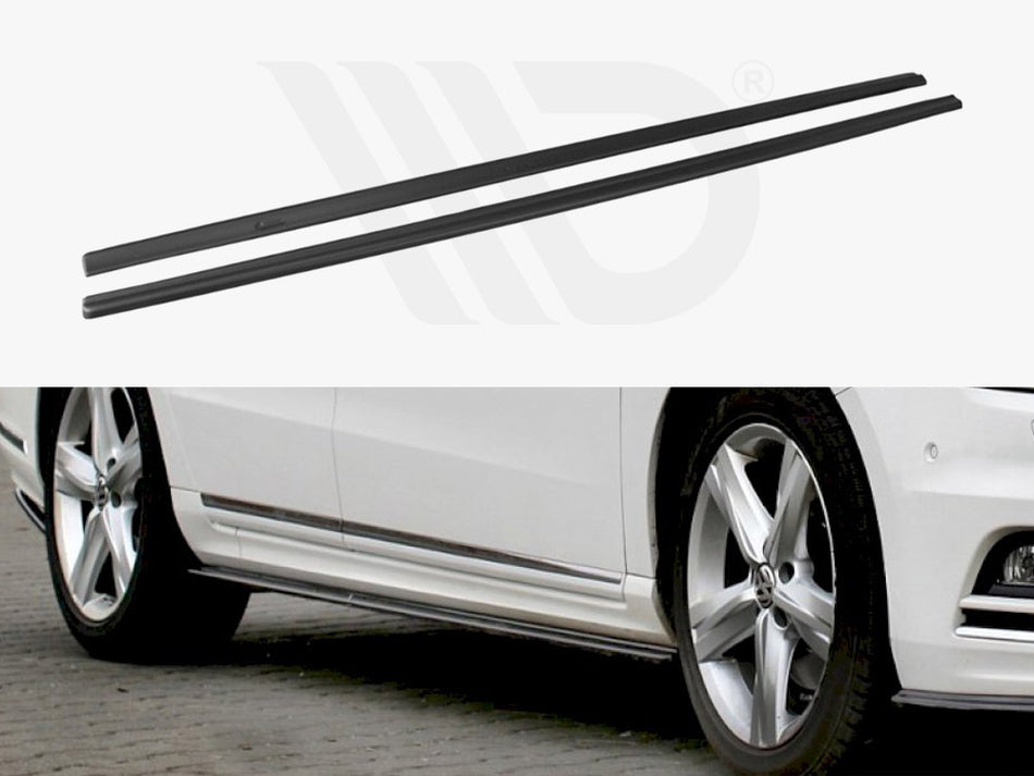MAXTON DESIGN Side Skirts Diffusers Volkswagen Passat R-Line B7 - Textured