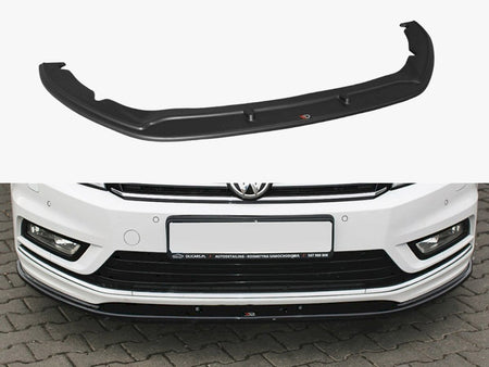 Maxton Design Front Splitter V.1 Volkswagen Passat R-Line B7 - Carbon Look - VW-PA-B7-RLINE-FD1C - Image 1