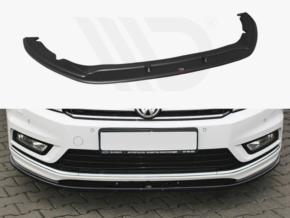 MAXTON DESIGN Front Splitter V.1 Volkswagen Passat R-Line B7 - Carbon Look