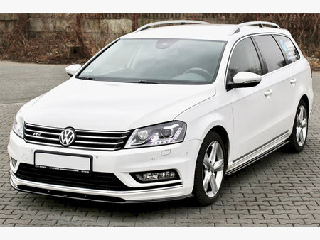 Maxton Design Front Splitter V.1 Volkswagen Passat R-Line B7 - Carbon Look - VW-PA-B7-RLINE-FD1C - Image 2
