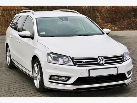 Maxton Design Front Splitter V.1 Volkswagen Passat R-Line B7 - Carbon Look - VW-PA-B7-RLINE-FD1C - Image 3