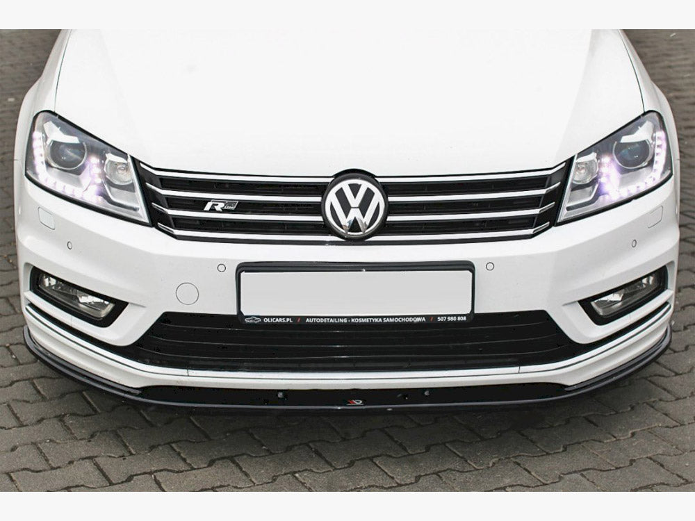 Maxton Design Front Splitter V.1 Volkswagen Passat R-Line B7 - Carbon Look - VW-PA-B7-RLINE-FD1C - Image 4