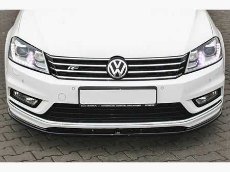 Maxton Design Front Splitter V.1 Volkswagen Passat R-Line B7 - Carbon Look - VW-PA-B7-RLINE-FD1C - Image 4