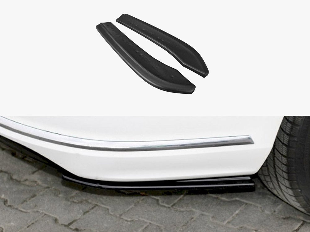 Maxton Design Rear Side Splitters Volkswagen Passat R-Line B7 Variant - Carbon Look - VW-PA-B7-RLINE-VA-RSD1C - Image 1