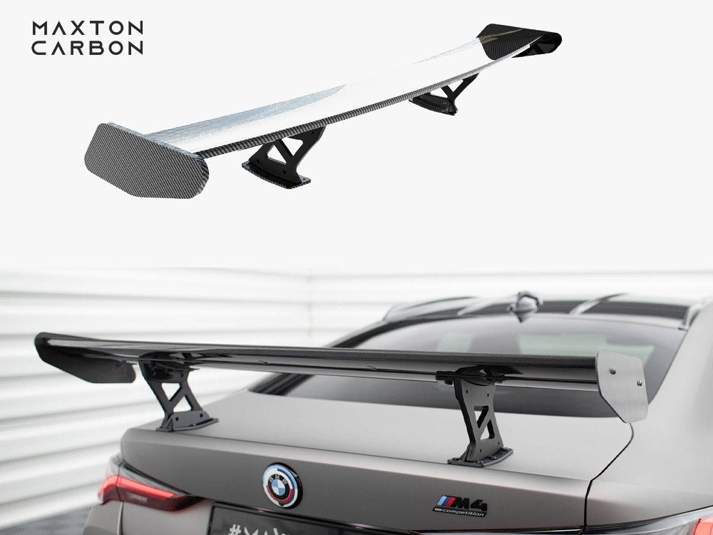 Maxton Design Carbon Spoiler With Internal Brackets Uprights BMW M4 G82 / G82 Facelift / M440i / 4 M-Pack G22 / G22 Facelift - CF-BM-4-G82-M-WING5-INT-245-P - Image 1