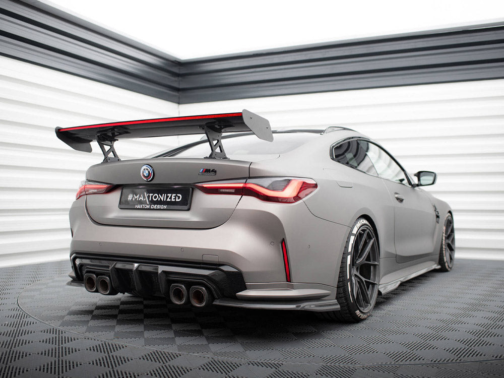 Maxton Design Carbon Spoiler With Internal Brackets Uprights + LED BMW M4 G82 / G82 Facelift / M440i / 4 M-Pack G22 / G22 Facelift - CF-BM-4-G82-M-WING5-INT-245-P+LED - Image 6