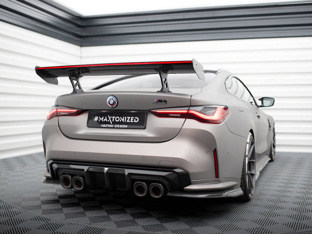 Maxton Design Carbon Spoiler With Internal Brackets Uprights + LED BMW M4 G82 / G82 Facelift / M440i / 4 M-Pack G22 / G22 Facelift - CF-BM-4-G82-M-WING5-INT-245-P+LED - Image 7