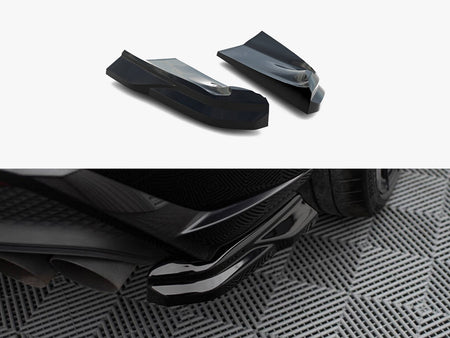 Maxton Design Rear Side Splitters Porsche Macan GTS Mk1 Facelift 2 - PO-MA-1F-GTS-RSD1G - Image 1