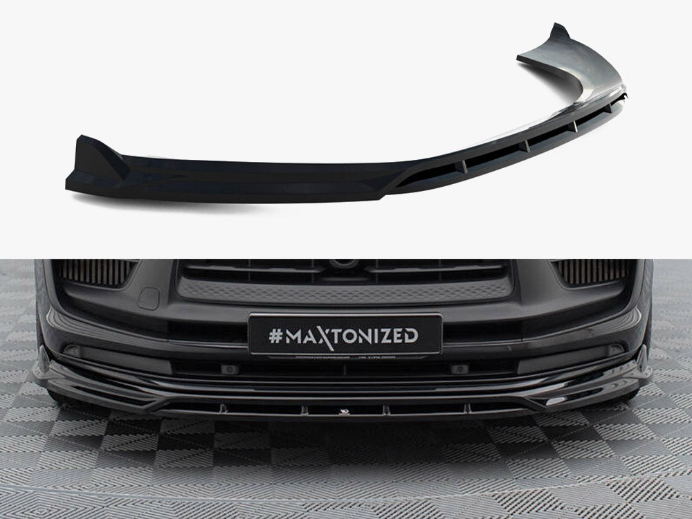 Maxton Design Front Splitter Porsche Macan GTS Mk1 Facelift 2 - PO-MA-1F-GTS-FD1G+FD1RG - Image 1