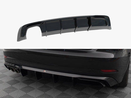 Maxton Design Rear Valance Audi A3 Sportback 8V Facelift (Version with double exhaust tip) - AU-A3-3F-SB-RS1GOO_ - Image 1