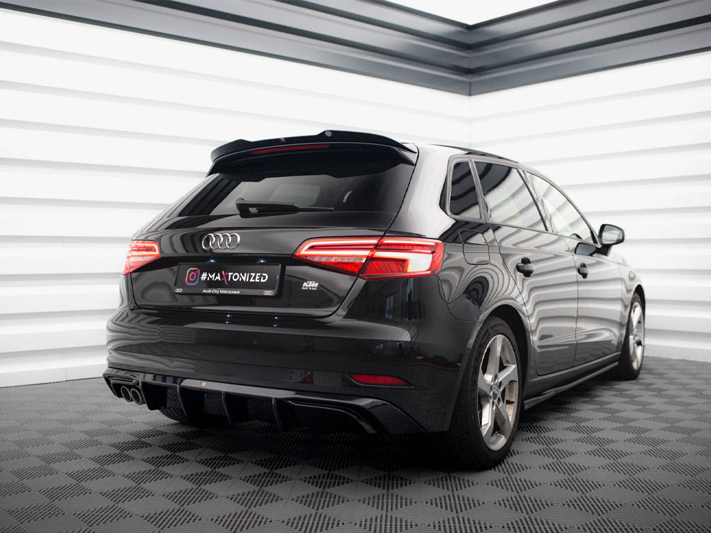 Rear Valance Audi A3 Sportback 8V Facelift (Version with double exhaust tip)