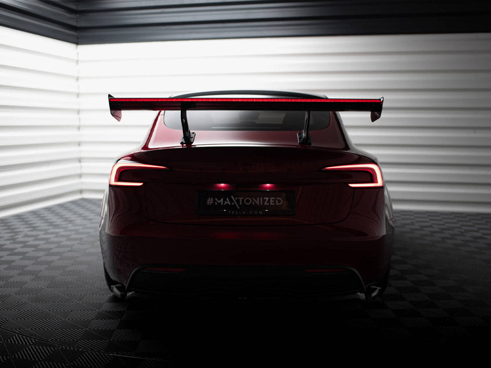 Maxton Design Carbon Spoiler + LED Tesla Model 3 - CF-TE-MODEL3-1-245-P+LED - Image 4