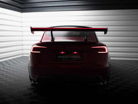 Maxton Design Carbon Spoiler + LED Tesla Model 3 - CF-TE-MODEL3-1-245-P+LED - Image 4