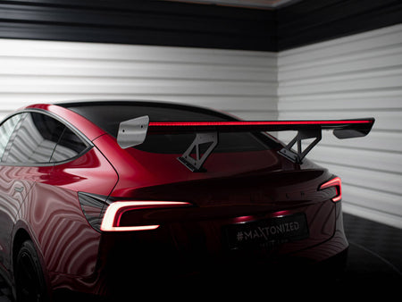 Maxton Design Carbon Spoiler + LED Tesla Model 3 - CF-TE-MODEL3-1-245-P+LED - Image 5
