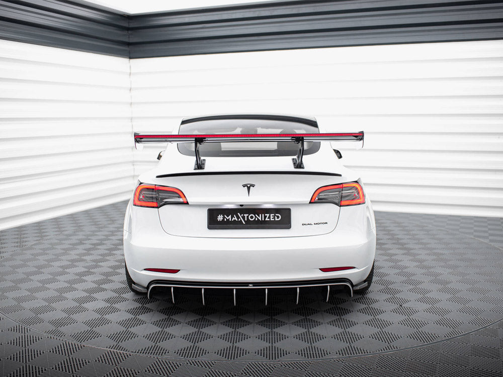 Carbon Spoiler + LED Tesla Model 3