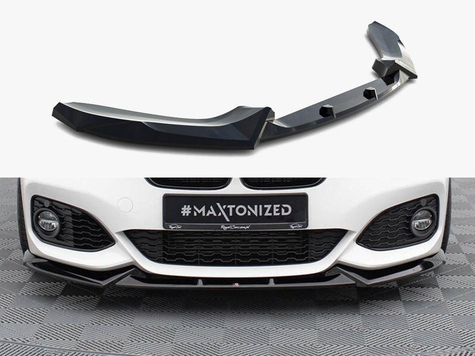 Maxton Design Front Splitter V.5 BMW 1 M-Pack / M140i F20 Facelift - BM-1-F20F-M-FD5G - Image 1