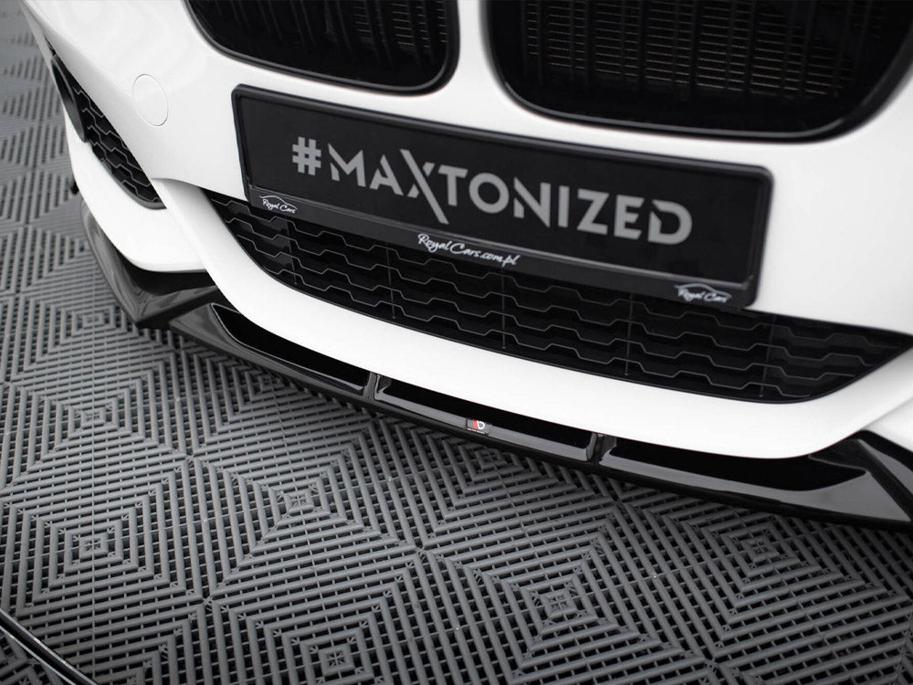 Maxton Design Front Splitter V.5 + Flaps BMW 1 M-Pack / M140i F20 Facelift - BM-1-F20F-M-FD5G+FSF1B - Image 4