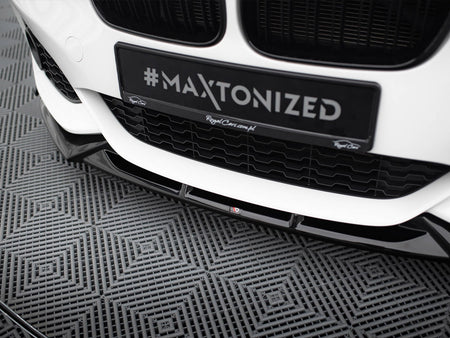 Maxton Design Front Splitter V.5 + Flaps BMW 1 M-Pack / M140i F20 Facelift - BM-1-F20F-M-FD5G+FSF1B - Image 4