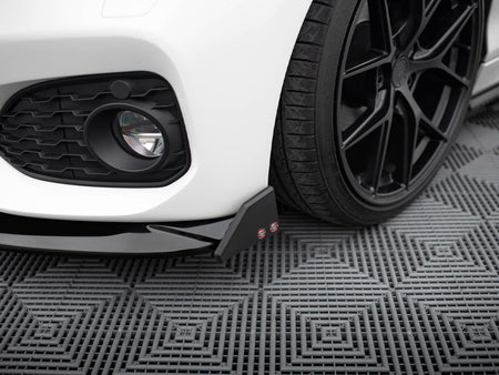 Maxton Design Front Splitter V.5 + Flaps BMW 1 M-Pack / M140i F20 Facelift - BM-1-F20F-M-FD5G+FSF1B - Image 5