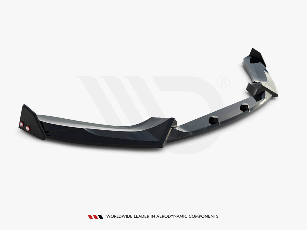 Maxton Design Front Splitter V.5 + Flaps BMW 1 M-Pack / M140i F20 Facelift - BM-1-F20F-M-FD5G+FSF1B - Image 6