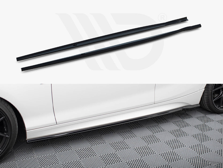 MAXTON DESIGN Side Skirts Diffusers V.5 BMW 1 M-Pack / M140i F20 Facelift