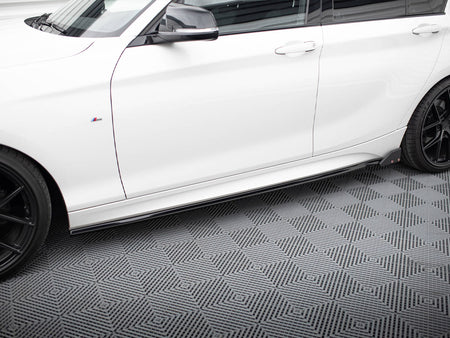 Maxton Design Side Skirts Diffusers V.4 + Flaps BMW 1 M-Pack / M140i F20 Facelift - BM-1-F20F-M-SD4G+SF1B - Image 3