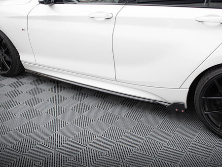 Maxton Design Side Skirts Diffusers V.4 + Flaps BMW 1 M-Pack / M140i F20 Facelift - BM-1-F20F-M-SD4G+SF1B - Image 4