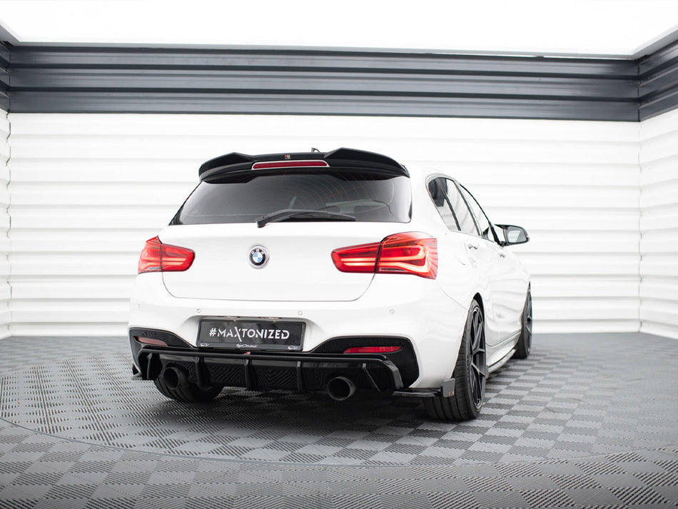 Rear Side Splitters V.5 + Flaps (For rear valance v.3) BMW 1 M-Pack / M140i F20 Facelift