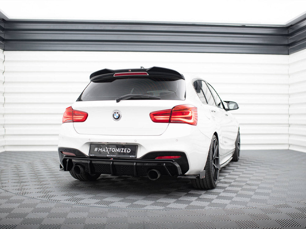 Maxton Design Rear Side Splitters V.5 + Flaps (For rear valance v.3) BMW 1 M-Pack / M140i F20 Facelift - BM-1-F20F-M-RSD5G+RSF1B - Image 2