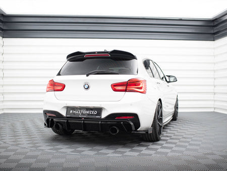 Maxton Design Rear Side Splitters V.5 + Flaps (For rear valance v.3) BMW 1 M-Pack / M140i F20 Facelift - BM-1-F20F-M-RSD5G+RSF1B - Image 2
