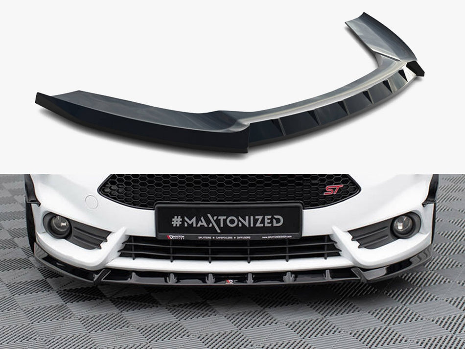 Maxton Design Front Splitter V.6 Ford Fiesta ST Mk7 Facelift - FO-FI-7F-ST-FD6G - Image 1