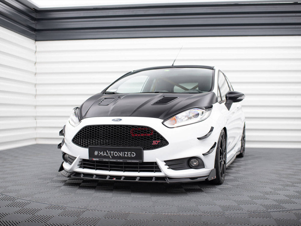 Maxton Design Front Splitter V.6 + Flaps Ford Fiesta ST Mk7 Facelift - FO-FI-7F-ST-FD6G+FSF1B - Image 2