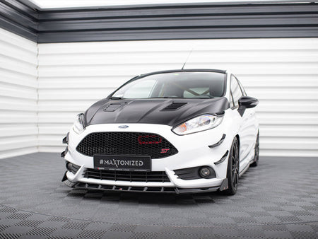 Maxton Design Front Splitter V.6 + Flaps Ford Fiesta ST Mk7 Facelift - FO-FI-7F-ST-FD6G+FSF1B - Image 2