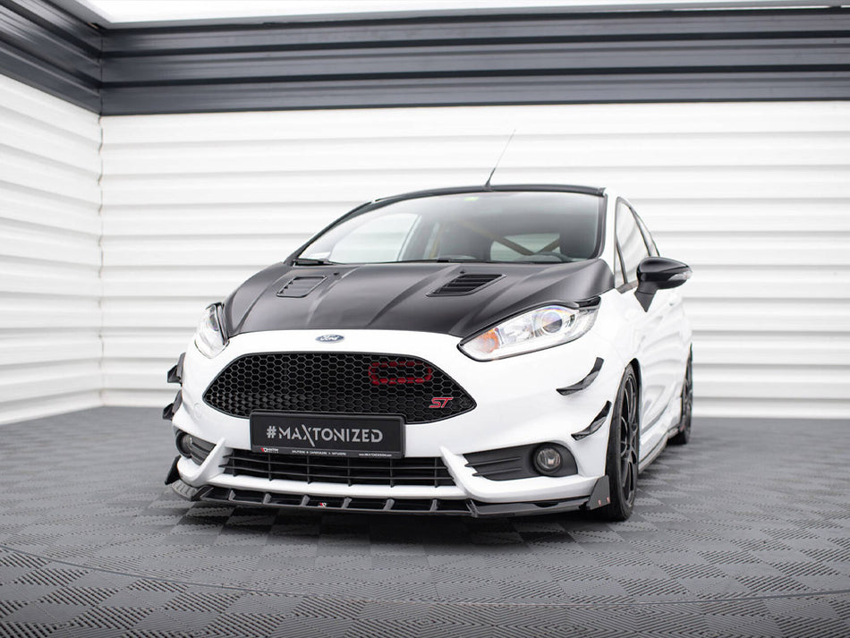 Maxton Design Front Splitter V.6 + Flaps Ford Fiesta ST Mk7 Facelift - FO-FI-7F-ST-FD6G+FSF1B - Image 2