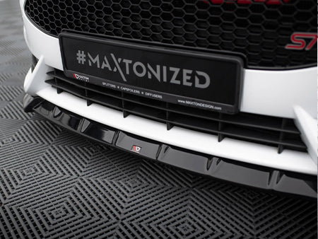 Maxton Design Front Splitter V.6 + Flaps Ford Fiesta ST Mk7 Facelift - FO-FI-7F-ST-FD6G+FSF1B - Image 4