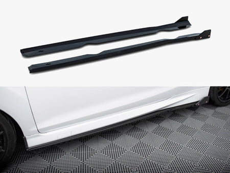 Maxton Design Side Skirts Diffusers V.4 + Flaps Ford Fiesta ST / ST-Line Mk7 - FO-FI-7/7F-ST-SD4G+SF1B - Image 1